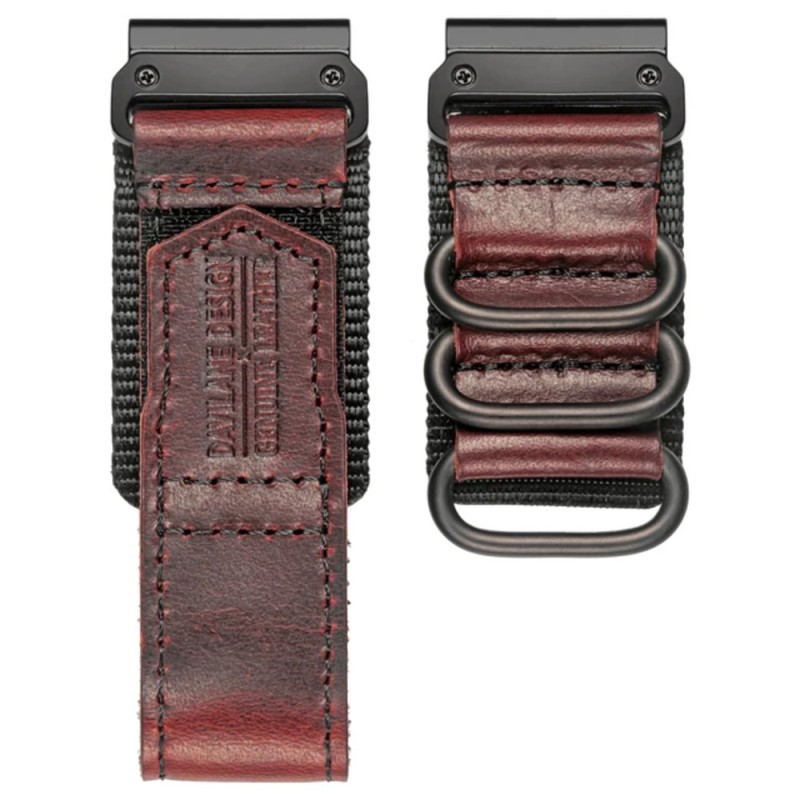 Ремінець для годинника Hemsut HGA137 Mens leather Garmin 22 mm