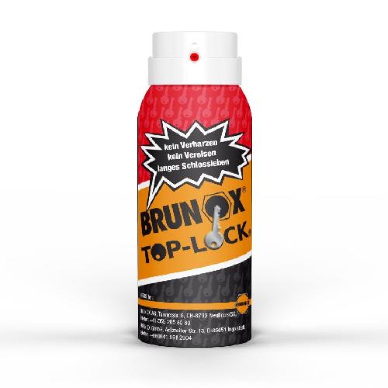 Мастило для замків і петель, спрей Brunox Top Lock 100ml