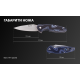 Ніж складаний туристичний Ruike Fang P105-Q, (9.2 см) 14C28N / G10 синій