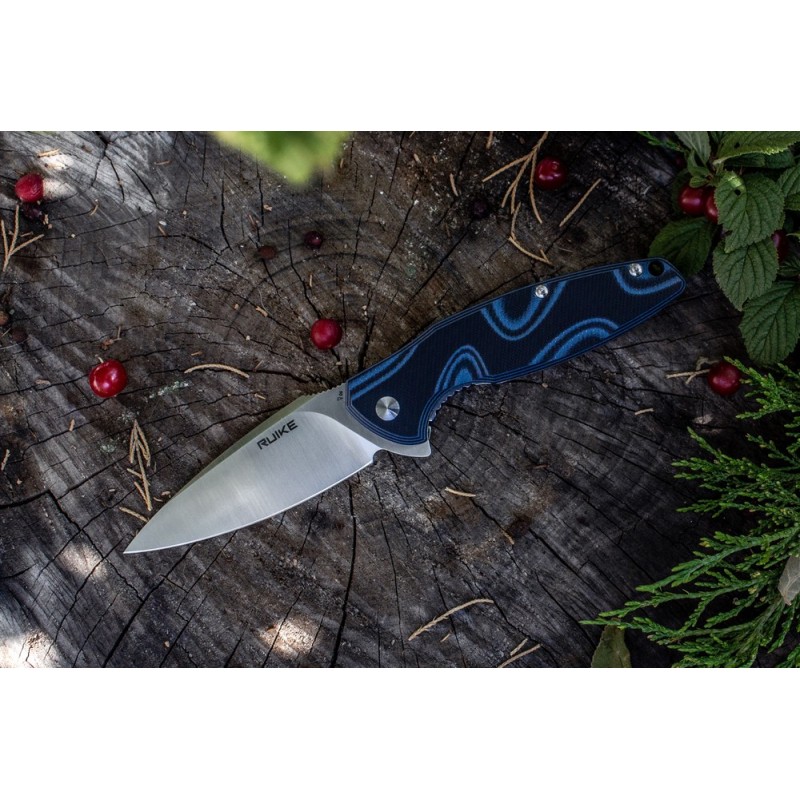 Ніж складаний туристичний Ruike Fang P105-K, (9.2 см) 14C28N / G10 сірий