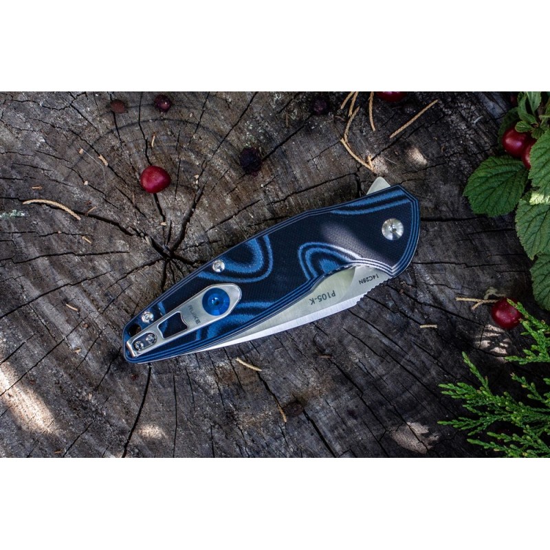 Ніж складаний туристичний Ruike Fang P105-K, (9.2 см) 14C28N / G10 сірий