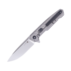 Ніж складаний туристичний Ruike M875-TZ, (8.9 см) N690Co / TC4 (титан) сірий