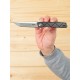 Ніж складаний туристичний Ruike P127-CB, (9.1 см) 14C28N / G10 + carbon fiber чорний