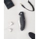 Ніж складаний туристичний Ruike P851-B, (8.9 см) 14C28N / G10 чорний