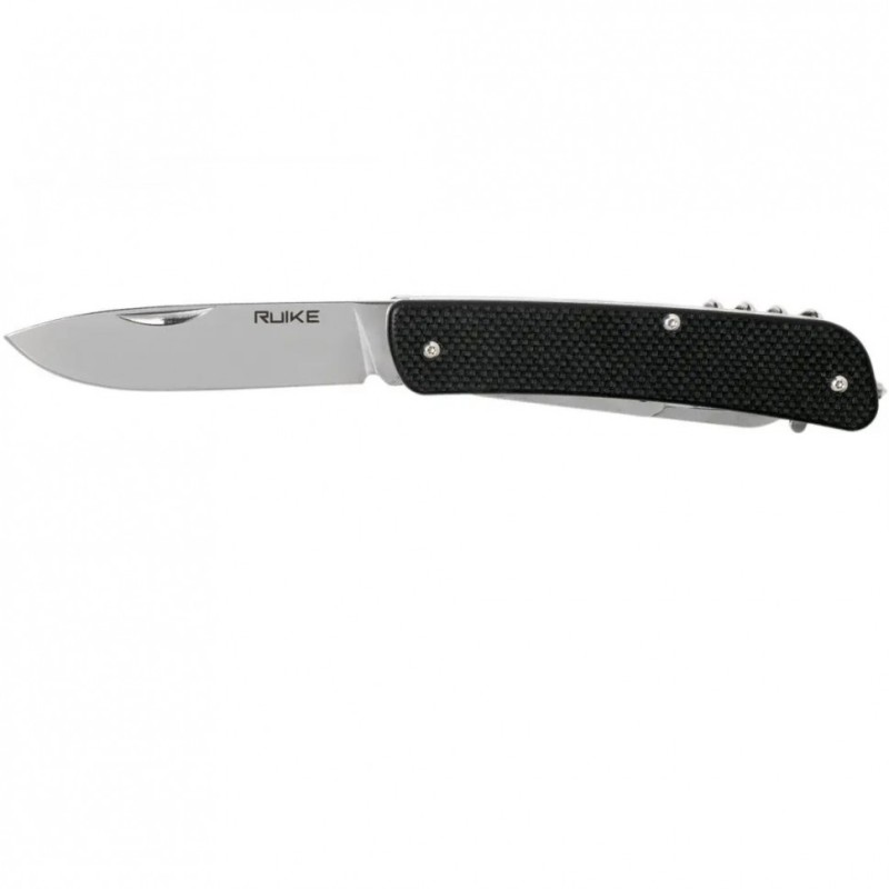 Багатофункціональний ніж Ruike Criterion L31, (8.5 см) 12C27 / G10 чорний, 18 інстр.