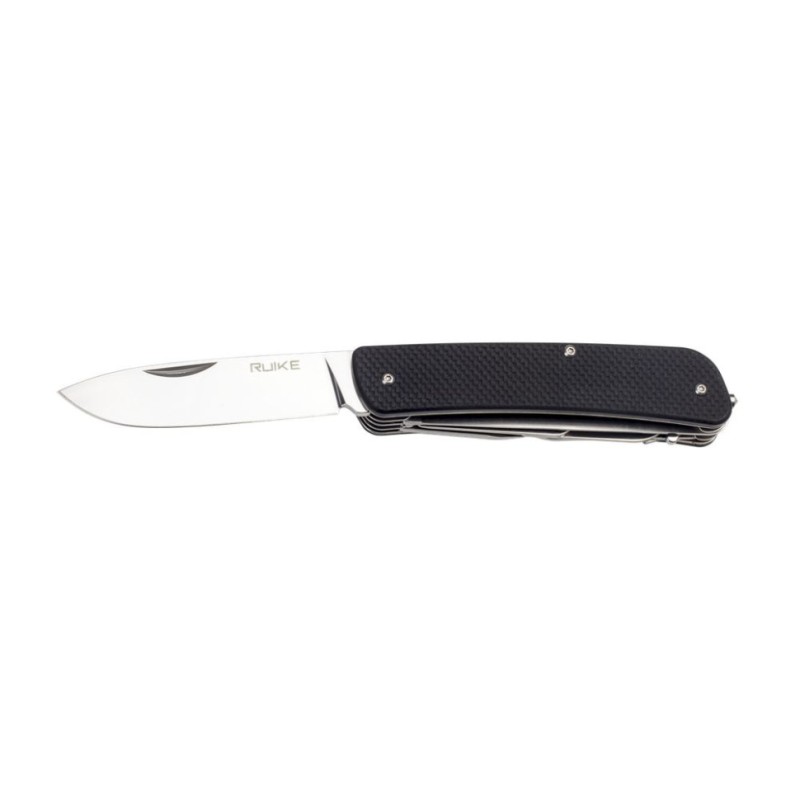 Багатофункціональний ніж Ruike Criterion L42, (8.5 см) 12C27 / G10 чорний, 19 інстр.