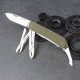 Багатофункціональний ніж Ruike Criterion L42, (8.5 см) 12C27 / G10 зелений, 19 інстр.