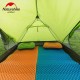 Килимок туристичний складаний одномісний IXPE Naturehike NH19QD008 з алюмінієвою плівкою, 185x56x1.8 см, жовтий для походів