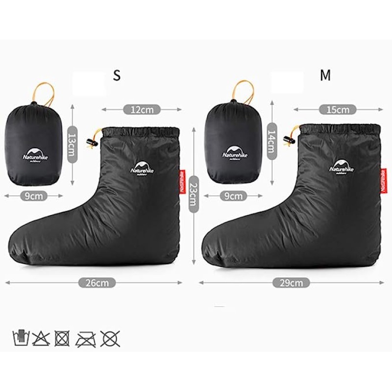 Черевики на гусячому пуху Naturehike NH18S023-T, розмір S, чорні