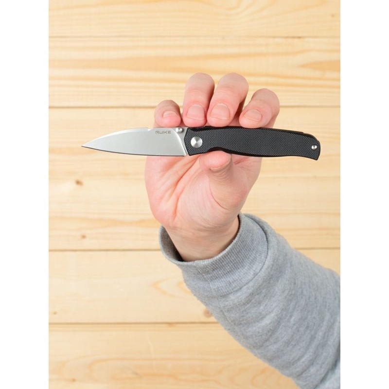 Ніж складаний кишеньковий Ruike M662-TZ, (7.4 см) steel 154СМ / TC4 (титан) + G10 чорний