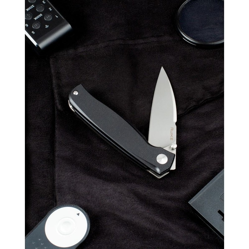 Ніж складаний кишеньковий Ruike M662-TZ, (7.4 см) steel 154СМ / TC4 (титан) + G10 чорний