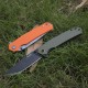 Ніж складаний туристичний Ruike P801-J, (8.6 см) 14C28N /  G10 помаранчевий