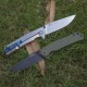 Ніж складаний туристичний Ruike P801-J, (8.6 см) 14C28N /  G10 помаранчевий