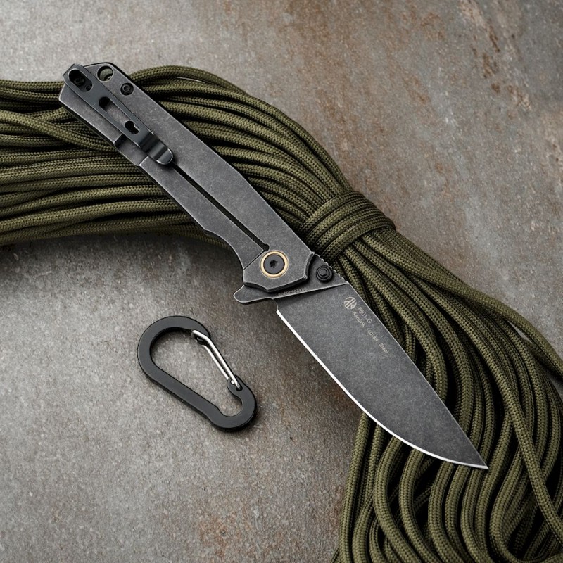 Ніж складаний туристичний Ruike P801-G, (8.6 см) 14C28N / G10 оливковий