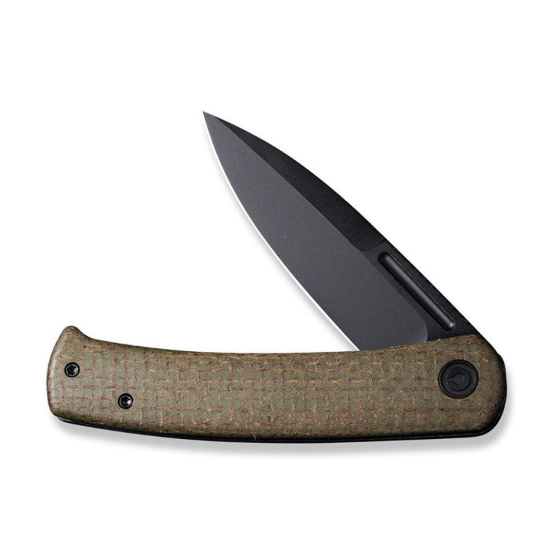 Ніж складаний туристичний Civivi Cetos, (8.8 см) 14C28N / Micarta & Stainless коричневий