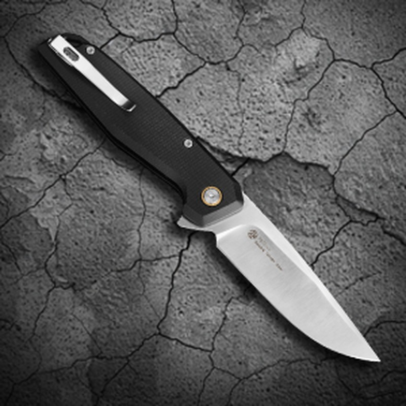 Ніж складаний туристичний Ruike P873-MB, (8.8 см)14C28N / G10 чорний