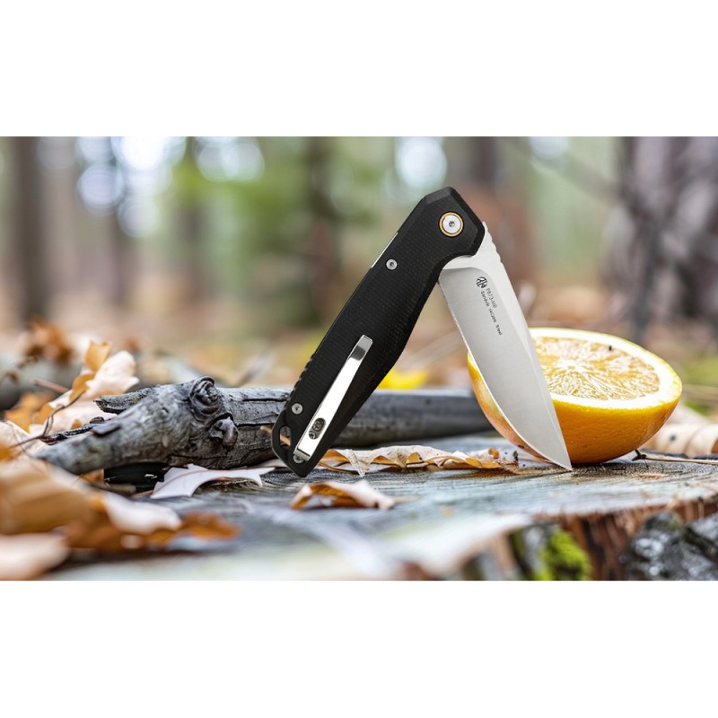 Ніж складаний туристичний Ruike P873-MB, (8.8 см)14C28N / G10 чорний