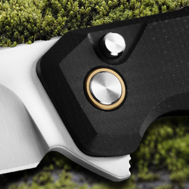 Ніж складаний туристичний Ruike P873-MB, (8.8 см)14C28N / G10 чорний