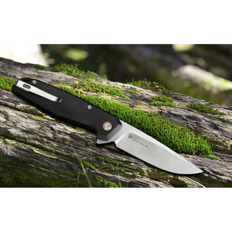 Ніж складаний туристичний Ruike P873-MB, (8.8 см)14C28N / G10 чорний