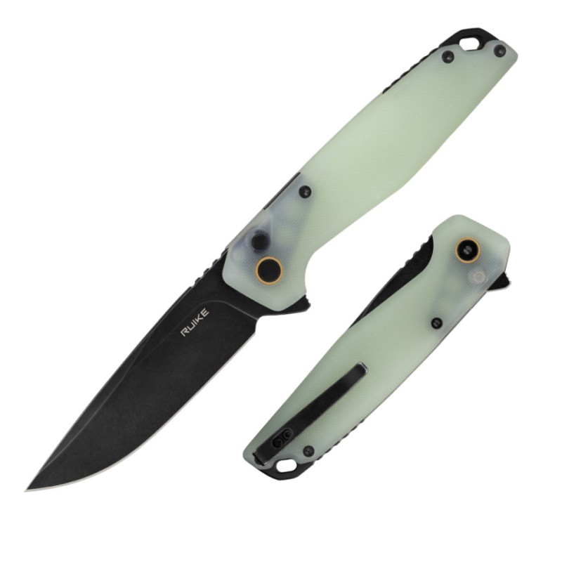 Ніж складаний туристичний Ruike P873-C, (8.8 см) 14C28N / G10 білий