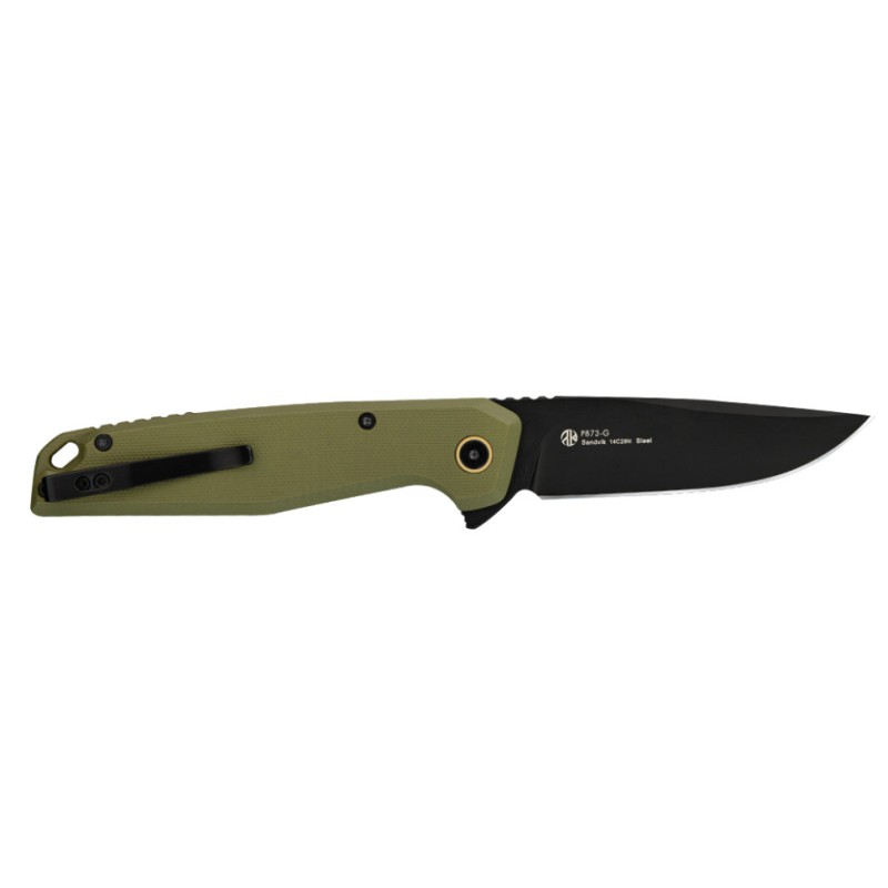 Ніж складаний туристичний Ruike P873-G, (8.8 см)14C28N / G10 зелений