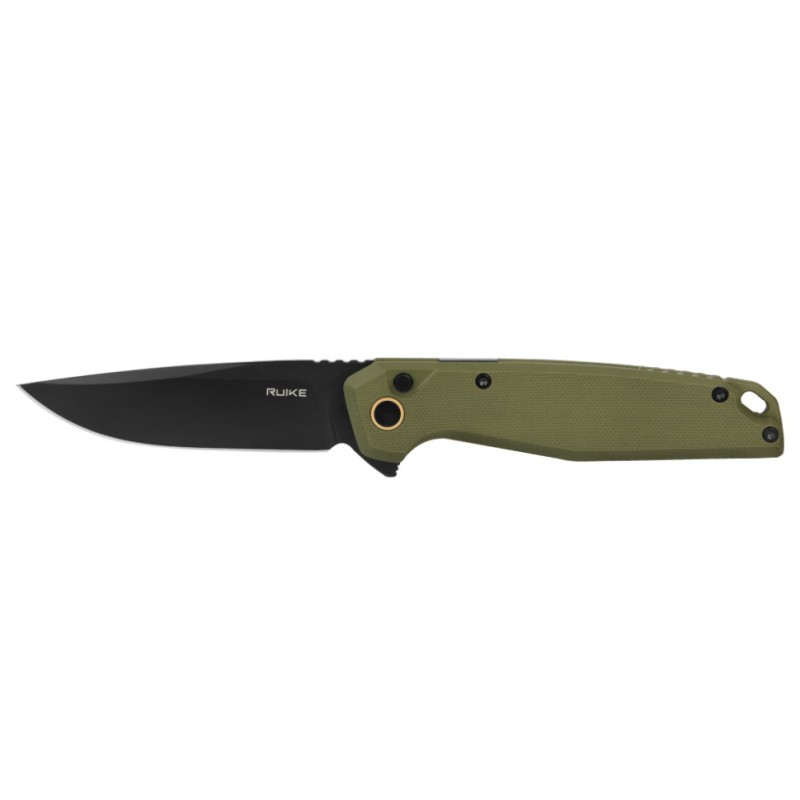Ніж складаний туристичний Ruike P873-G, (8.8 см)14C28N / G10 зелений