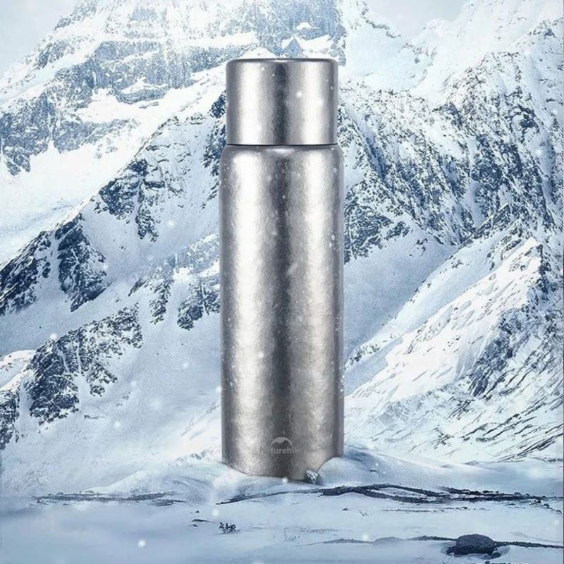 Термос титановий з чохлом Naturehike CNK230CF012 600 ml