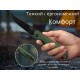 Ніж складаний туристичний Ruike P122-MG, (9.2 см) 14C28N / мікарта темно-зелений