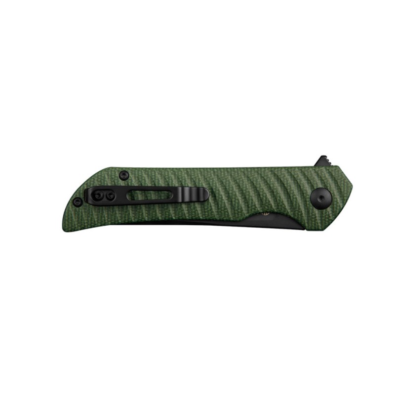 Ніж складаний туристичний Ruike P122-MG, (9.2 см) 14C28N / мікарта темно-зелений