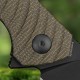 Ніж складаний туристичний Ruike P123-MB, (9.2 см) 14C28N / мікарта коричневий