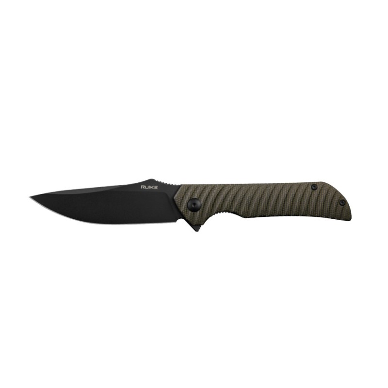 Ніж складаний туристичний Ruike P123-MB, (9.2 см) 14C28N / мікарта коричневий