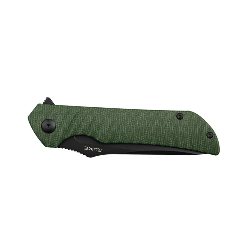 Ніж складаний туристичний Ruike P123-MG, (9.2 см) 14C28N / мікарта темно-зелений