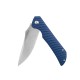 Ніж складаний туристичний Ruike P123-ME, (9.2 см) 14C28N / мікарта синій