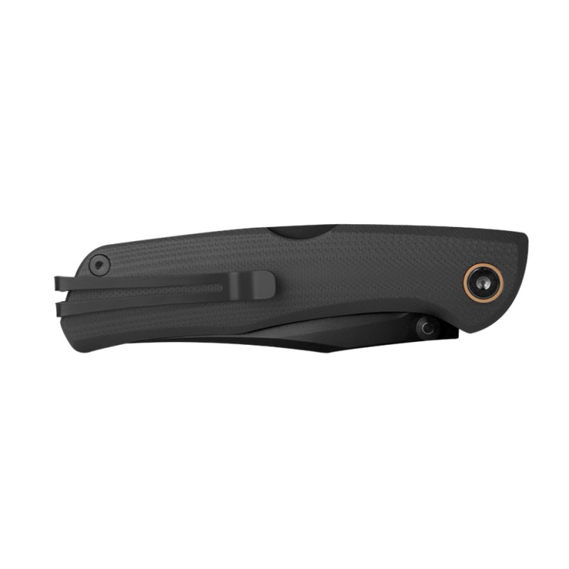 Ніж складаний туристичний Ruike P882-B, (8.5 см) 12С27 /  G10 чорний