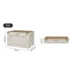 Складаний контейнер Naturehike CNK2450XB020, 52 л, бежево-сірий