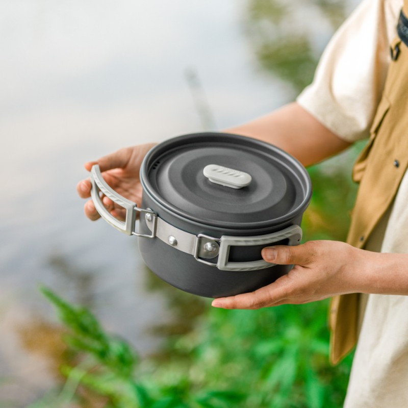 Набір посуду (каструля, сковорідка, чайник) Naturehike CNK2450CF010, алюміній