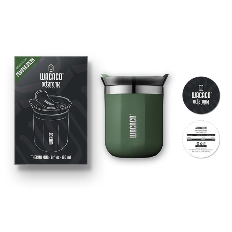 Термокухоль Wacaco Octaroma Classico 180 мл, зелений