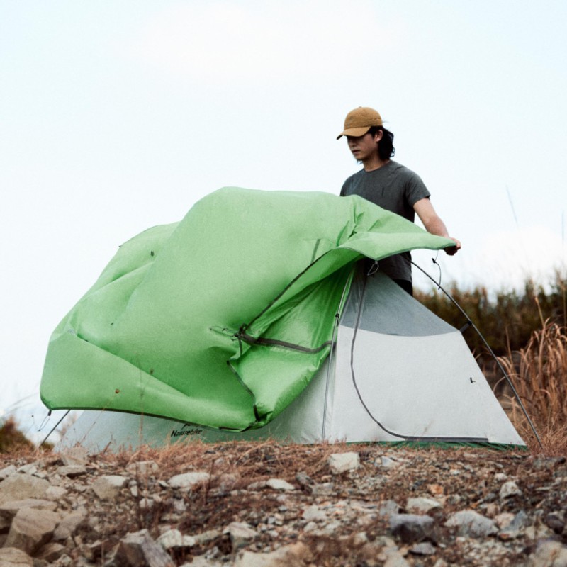 Намет надлегкий одномісний Naturehike Cloud Up Base 1 CNK2450WS032, зелений