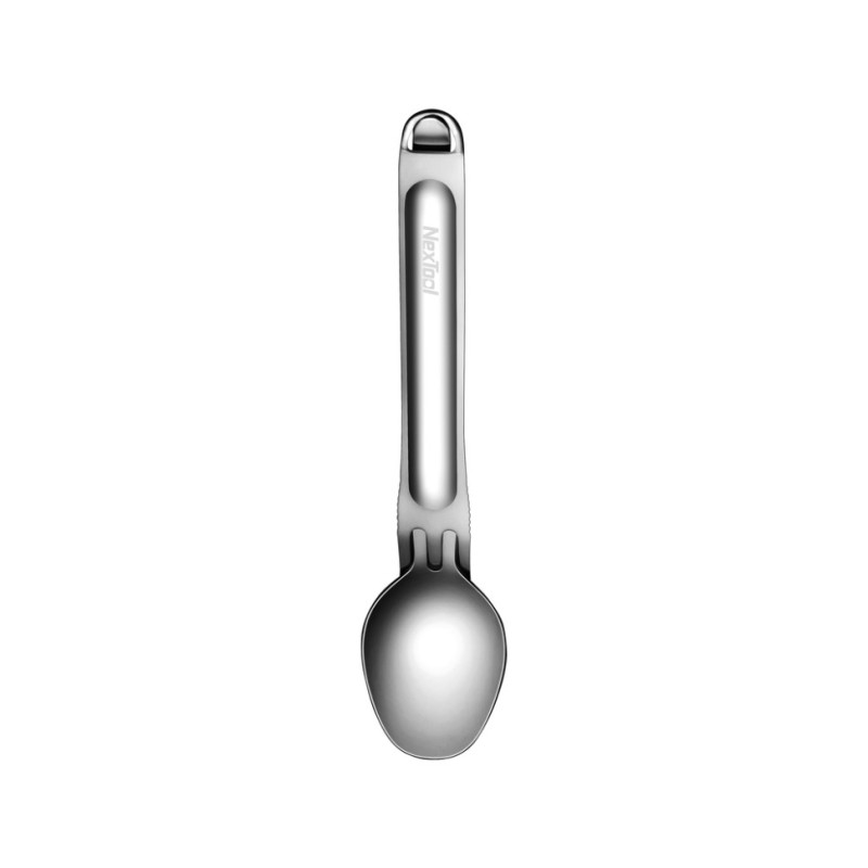 Туристичний набір ложка-виделка NexTool Portable Stainless Steel Tableware, нержавіюча сталь