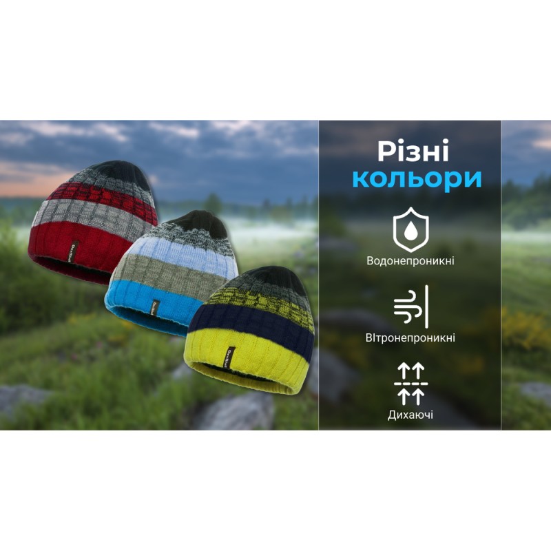 Шапка водонепроникна Dexshell Beanie Gradient (56-58cm) блакитний