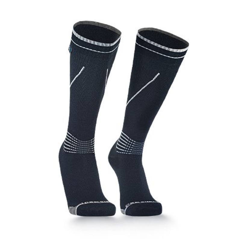 Водонепроникні шкарпетки Dexshell Longlite Socks 2.0, сірі полоски, розмір S (36-38)