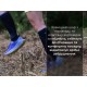 Водонепроникні шкарпетки Dexshell Longlite Socks 2.0, сірі полоски, розмір XL (47-49)