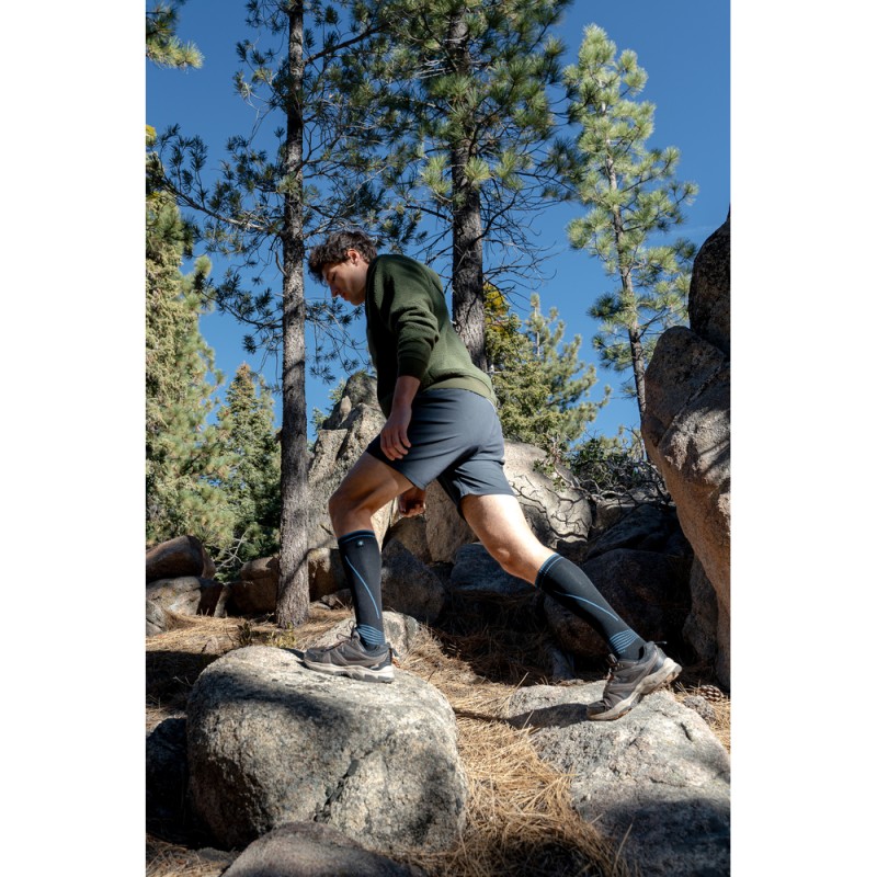 Водонепроникні шкарпетки Dexshell Longlite Socks 2.0, блакитні полоски, розмір S (36-38)