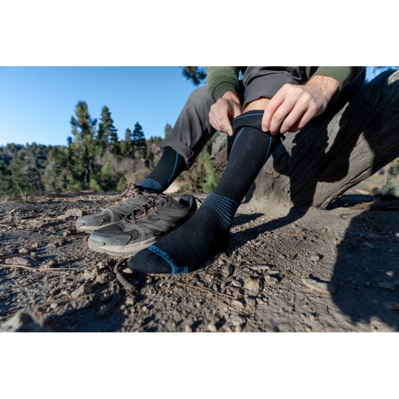 Водонепроникні шкарпетки Dexshell Longlite Socks 2.0, блакитні полоски, розмір M (39-42)