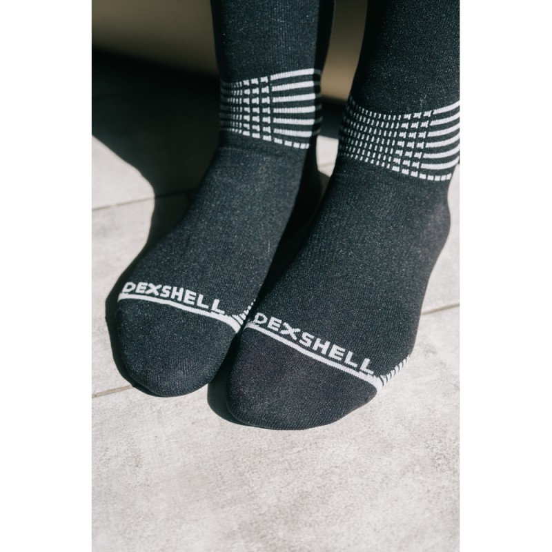 Водонепроникні шкарпетки Dexshell Longlite Socks 2.0, блакитні полоски, розмір L (43-46)