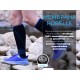 Водонепроникні шкарпетки Dexshell Longlite Socks 2.0, блакитні полоски, розмір L (43-46)