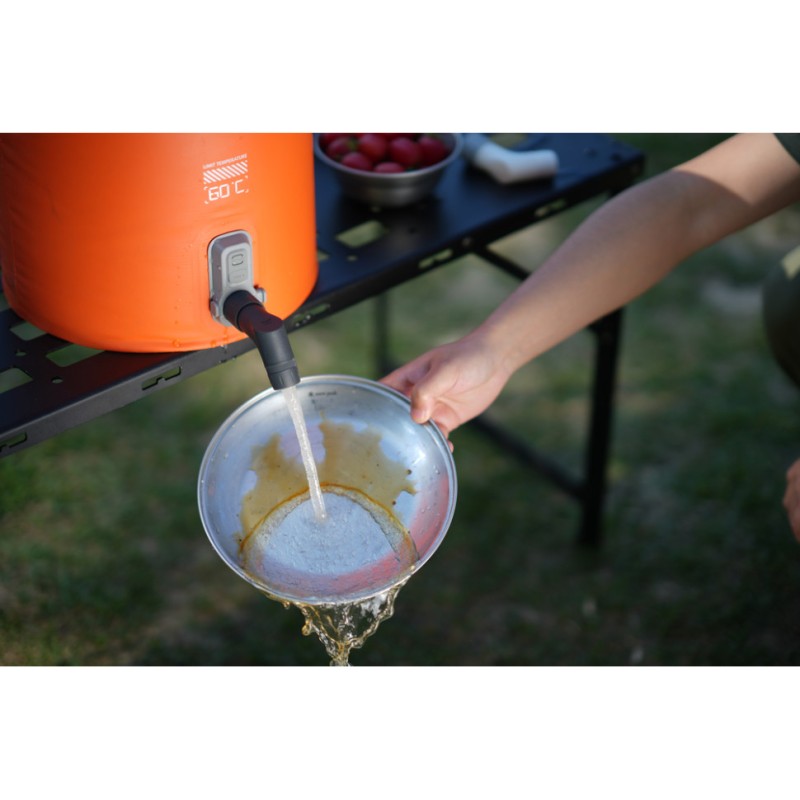 Душ портативний із ємністю та насосом Flextail Tiny Shower Bucket, 20л, помаранчевий