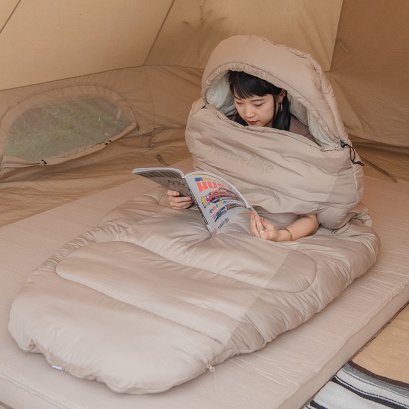 Спальний мішок овальний Naturehike PS300 CNK2350WS026, бежевий