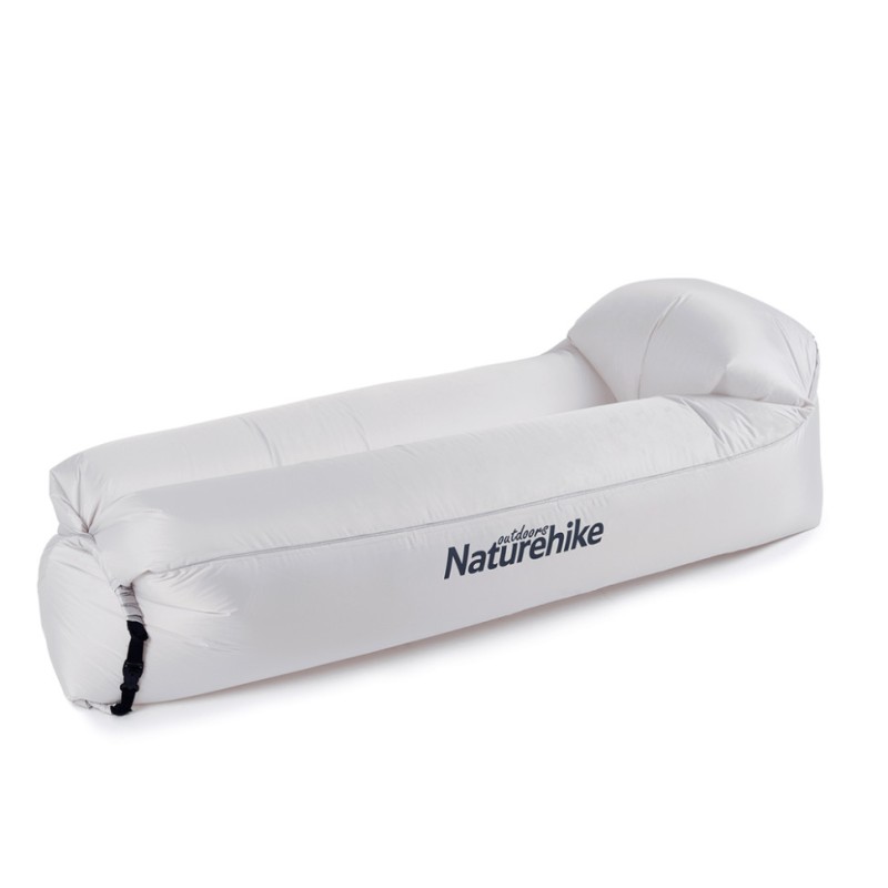 Матрац, ламзак надувний Naturehike NH20FCD06, 180х70х52 см, сірий, має чохол-рюкзак