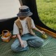 Килимок туристичний складаний двомісний IXPE Naturehike CNK2450WS044 з алюмінієвою плівкою, 200x120x1.8 см, оливковий